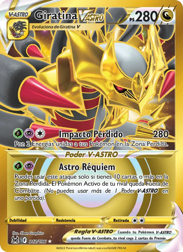 Giratina V-ASTRO · Origen Perdido 212/196