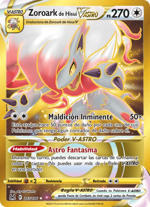 Zoroark de Hisui V-ASTRO · Origen Perdido 213/196