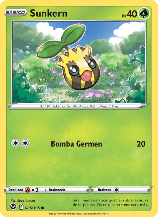 Sunkern · Tempestad Plateada 005/195