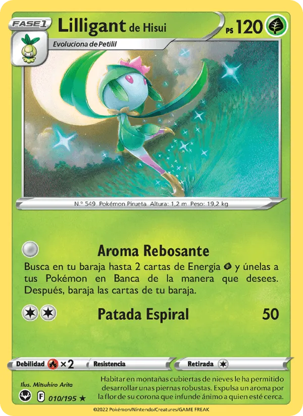 Lilligant de Hisui · Tempestad Plateada 010/195