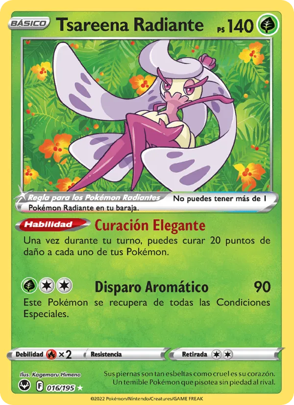 Tsareena Radiante · Tempestad Plateada 016/195