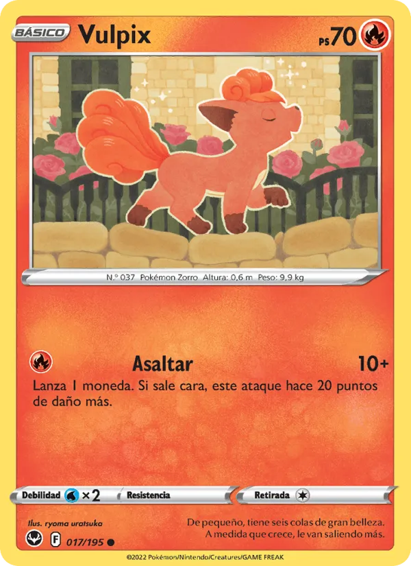 Vulpix · Tempestad Plateada 017/195