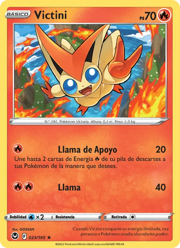 Victini · Tempestad Plateada 023/195