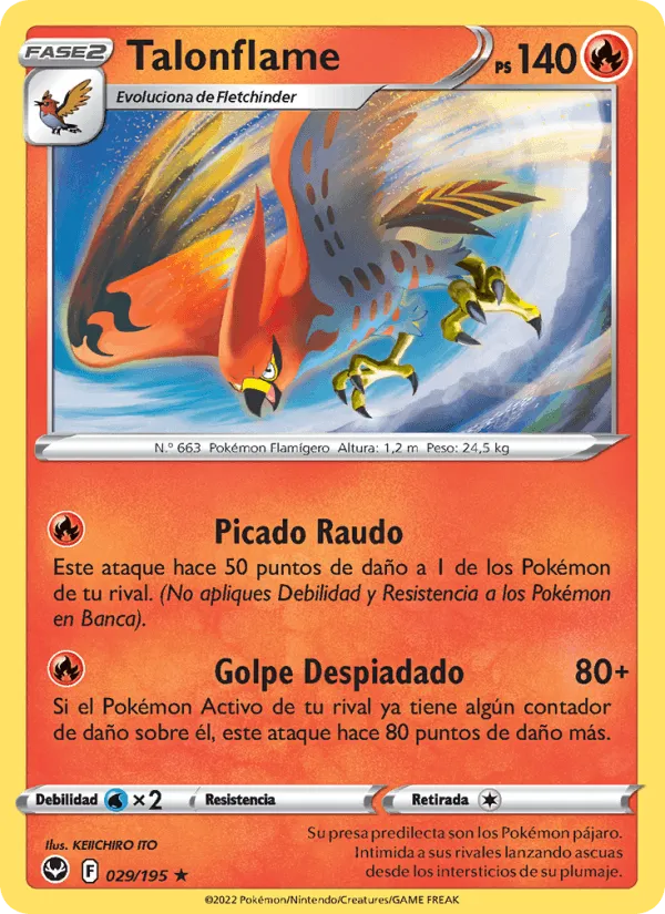 Talonflame · Tempestad Plateada 029/195