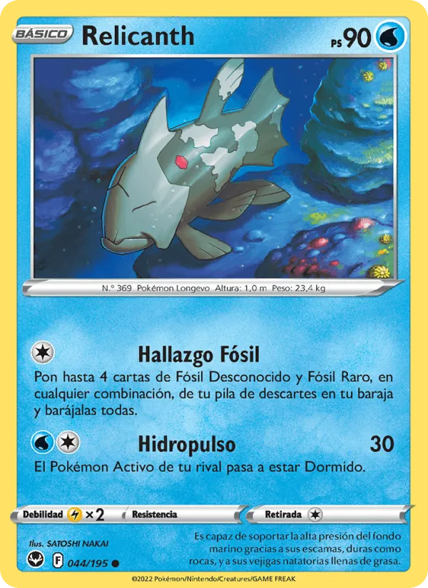 Relicanth · Tempestad Plateada 044/195