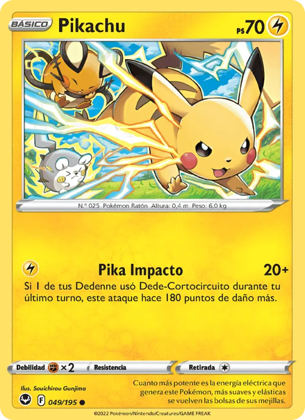 Pikachu · Tempestad Plateada 049/195