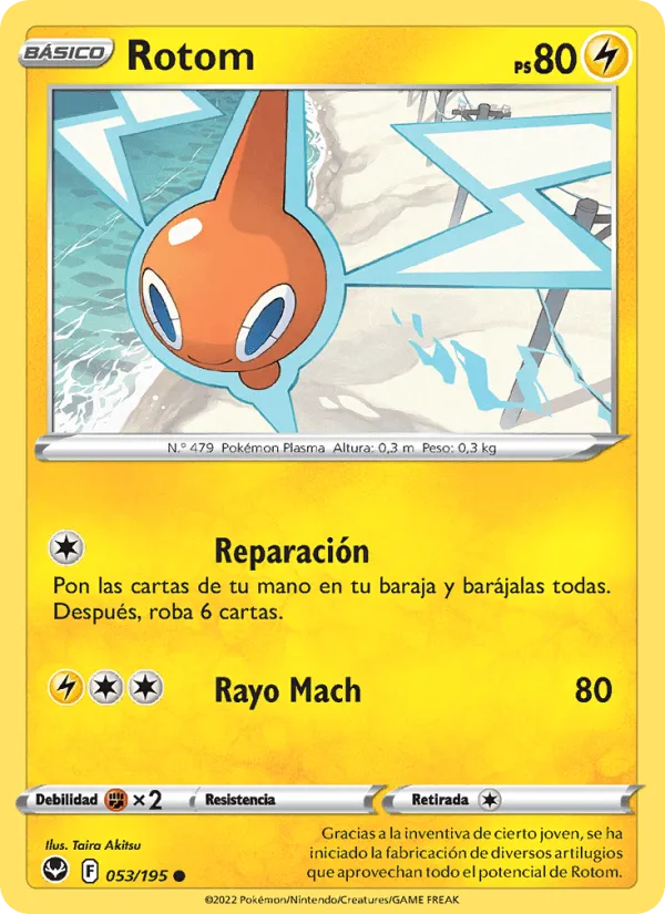 Rotom · Tempestad Plateada 053/195