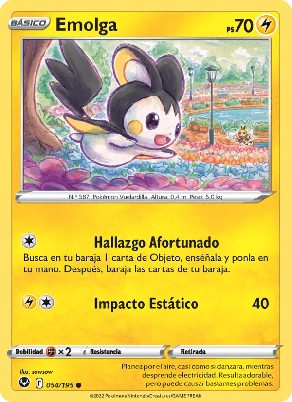Emolga · Tempestad Plateada 054/195