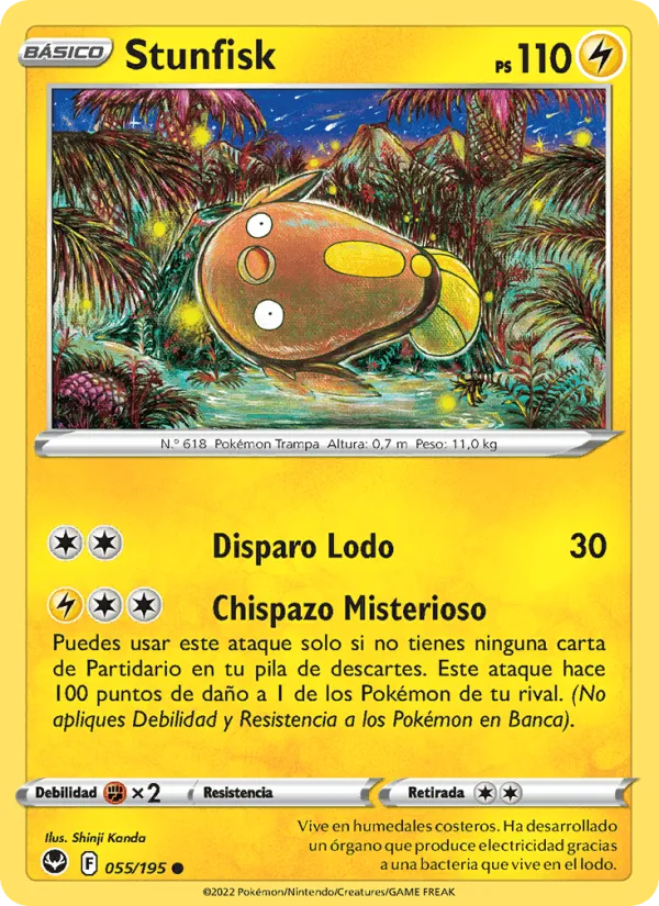 Stunfisk · Tempestad Plateada 055/195