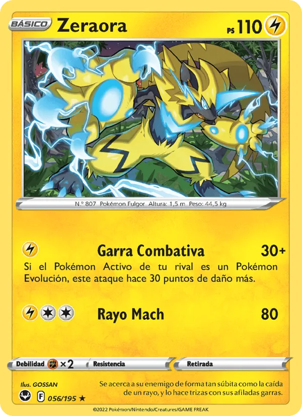 Zeraora · Tempestad Plateada 056/195