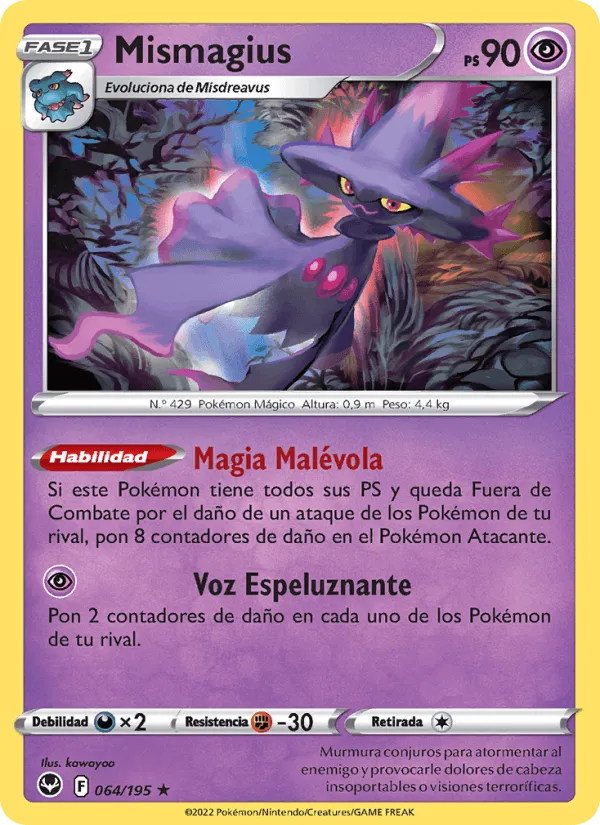 Mismagius · Tempestad Plateada 064/195