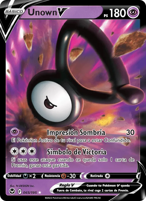 Unown V · Tempestad Plateada 065/195