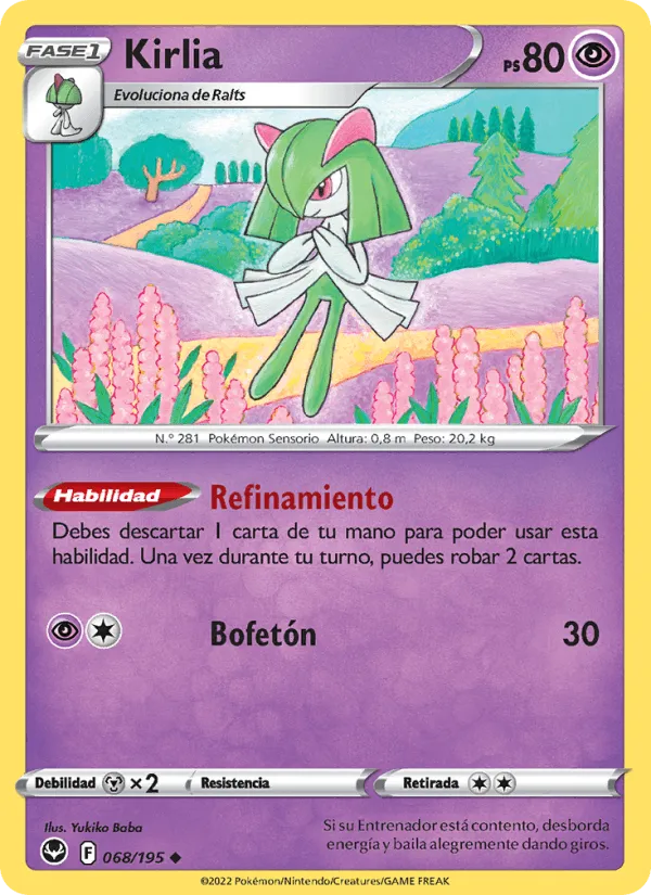 Kirlia · Tempestad Plateada 068/195