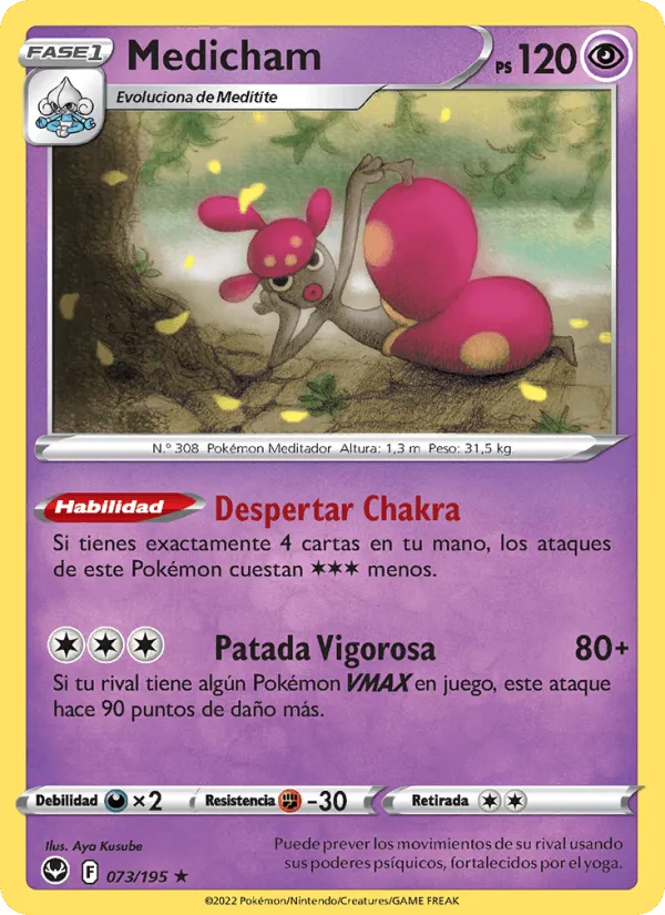 Medicham · Tempestad Plateada 073/195