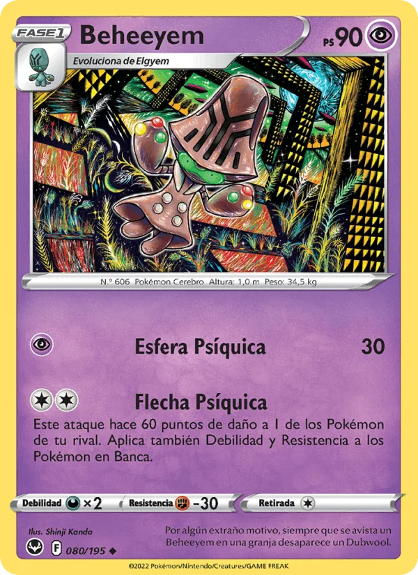 Beheeyem · Tempestad Plateada 080/195