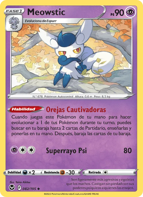 Meowstic · Tempestad Plateada 082/195