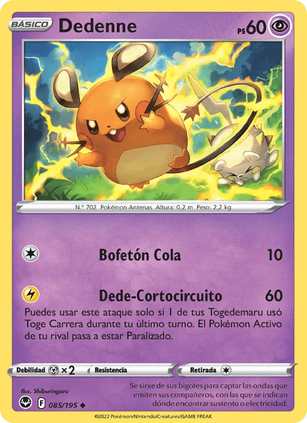 Dedenne · Tempestad Plateada 085/195