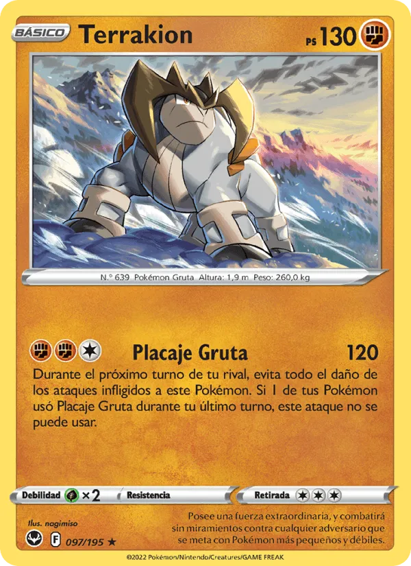 Terrakion · Tempestad Plateada 097/195