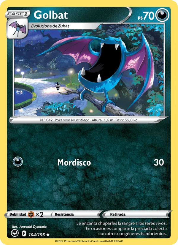 Golbat · Tempestad Plateada 104/195