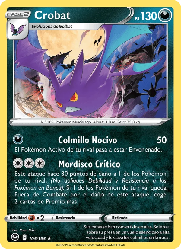 Crobat · Tempestad Plateada 105/195