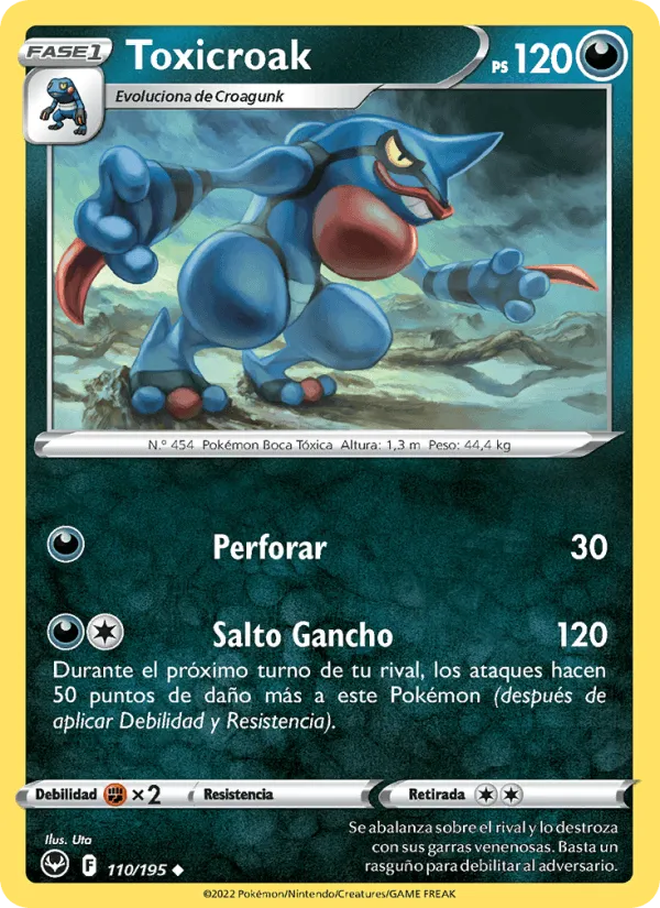 Toxicroak · Tempestad Plateada 110/195