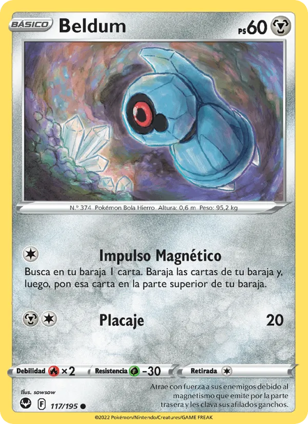 Beldum · Tempestad Plateada 117/195