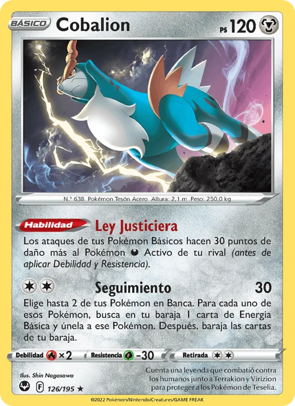 Cobalion · Tempestad Plateada 126/195