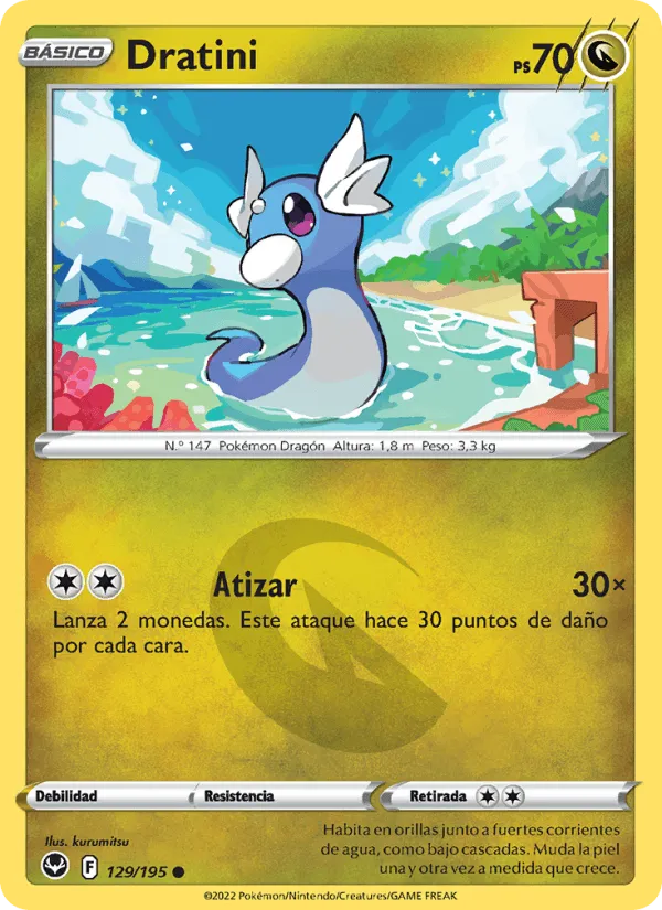 Dratini · Tempestad Plateada 129/195