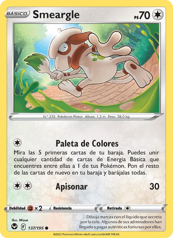 Smeargle · Tempestad Plateada 137/195