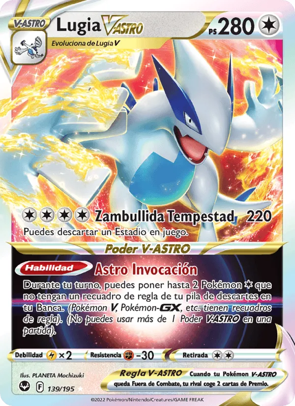 Lugia V-ASTRO · Tempestad Plateada 139/195