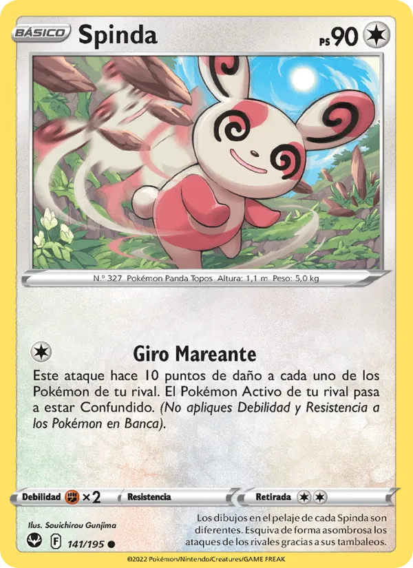 Spinda · Tempestad Plateada 141/195