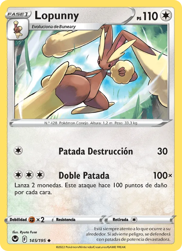 Lopunny · Tempestad Plateada 145/195