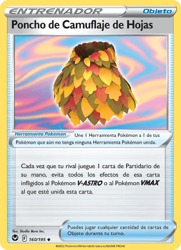 Poncho de Camuflaje de Hojas · Tempestad Plateada 160/195