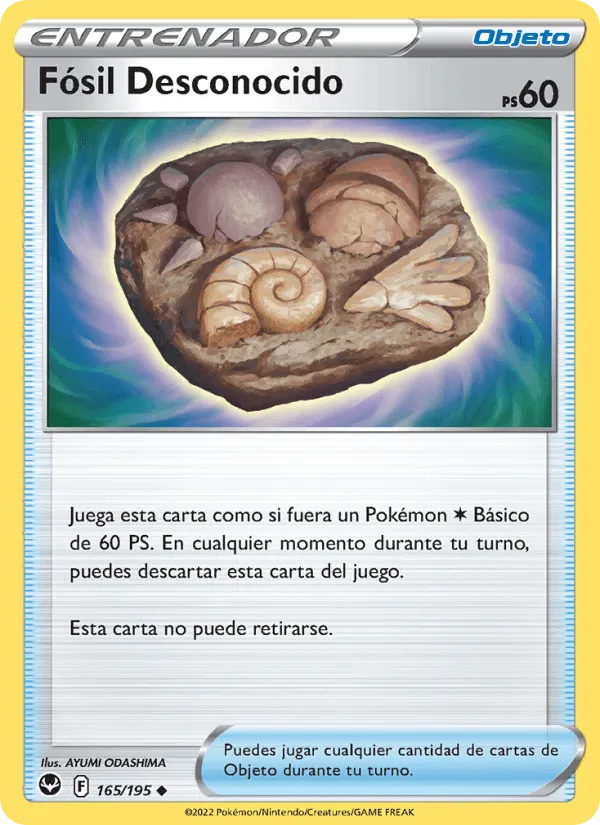Fósil Desconocido · Tempestad Plateada 165/195