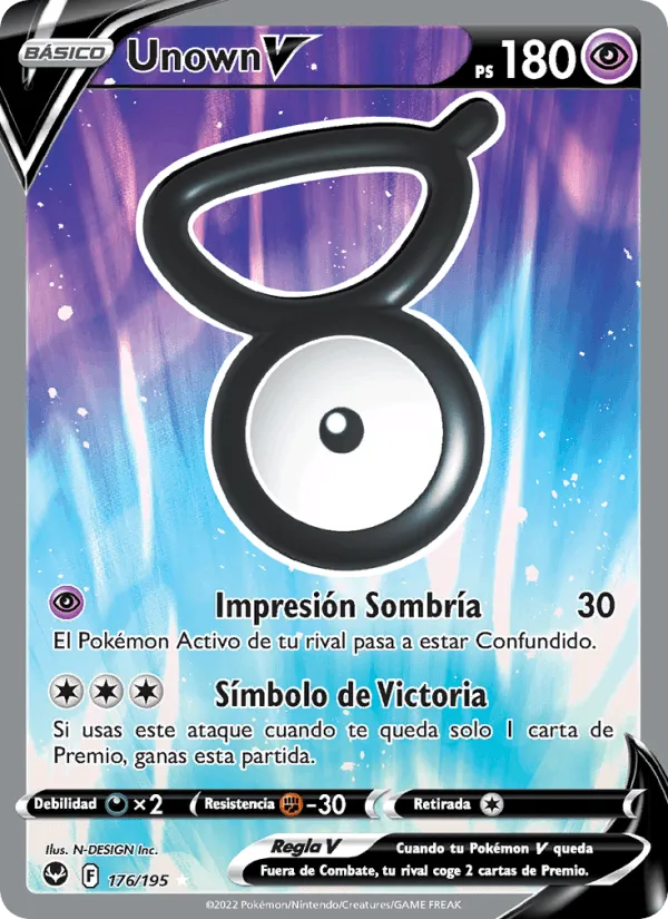 Unown V · Tempestad Plateada 176/195