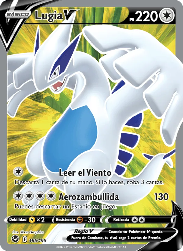 Lugia V · Tempestad Plateada 185/195