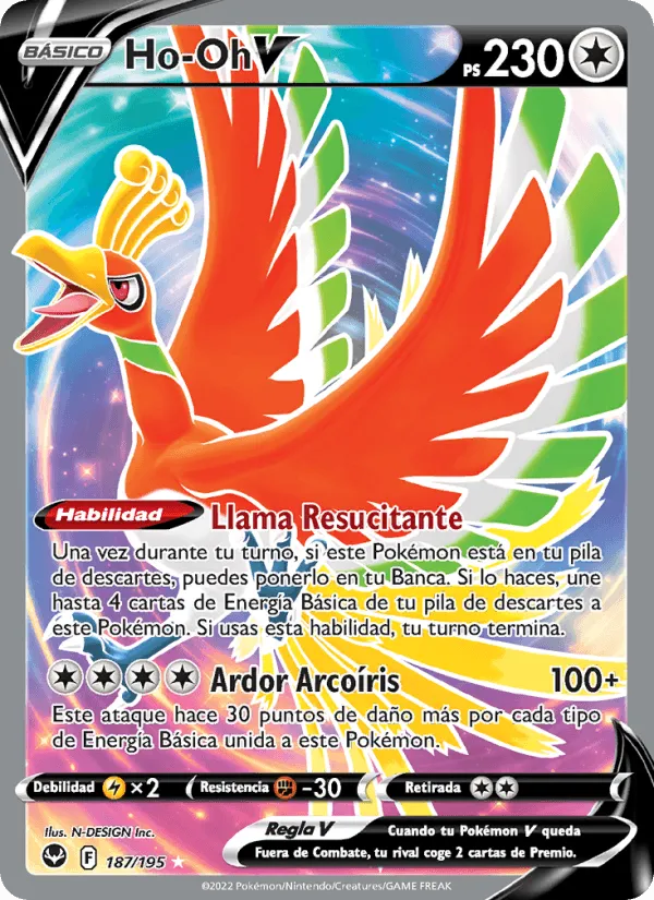 Ho-Oh V · Tempestad Plateada 187/195