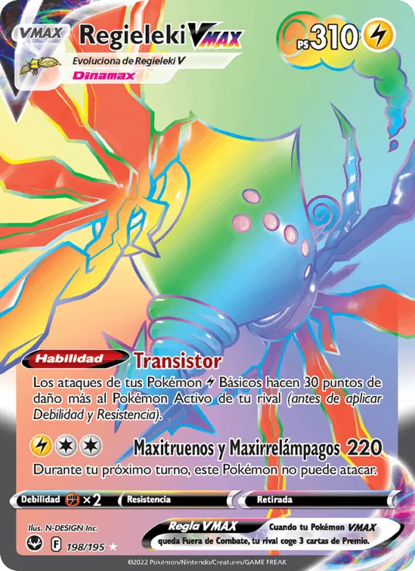 Regieleki VMAX · Tempestad Plateada 198/195
