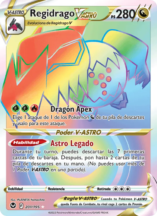 Regidrago V-ASTRO · Tempestad Plateada 201/195