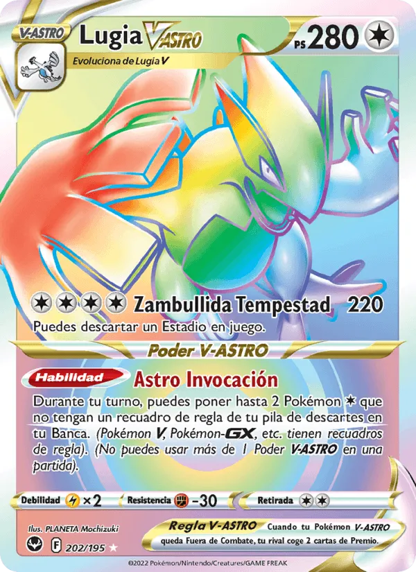 Lugia V-ASTRO · Tempestad Plateada 202/195