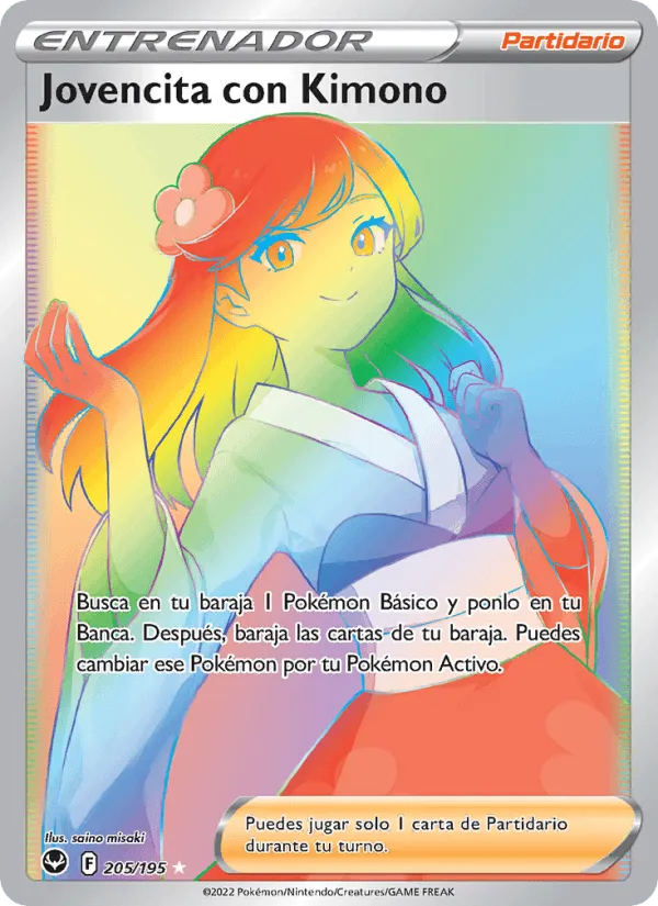 Jovencita con Kimono · Tempestad Plateada 205/195
