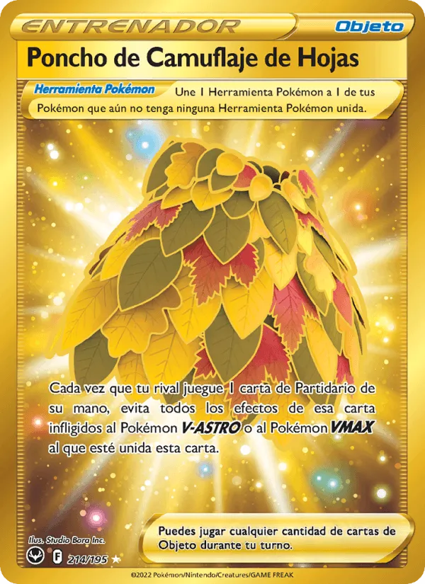Poncho de Camuflaje de Hojas · Tempestad Plateada 214/195