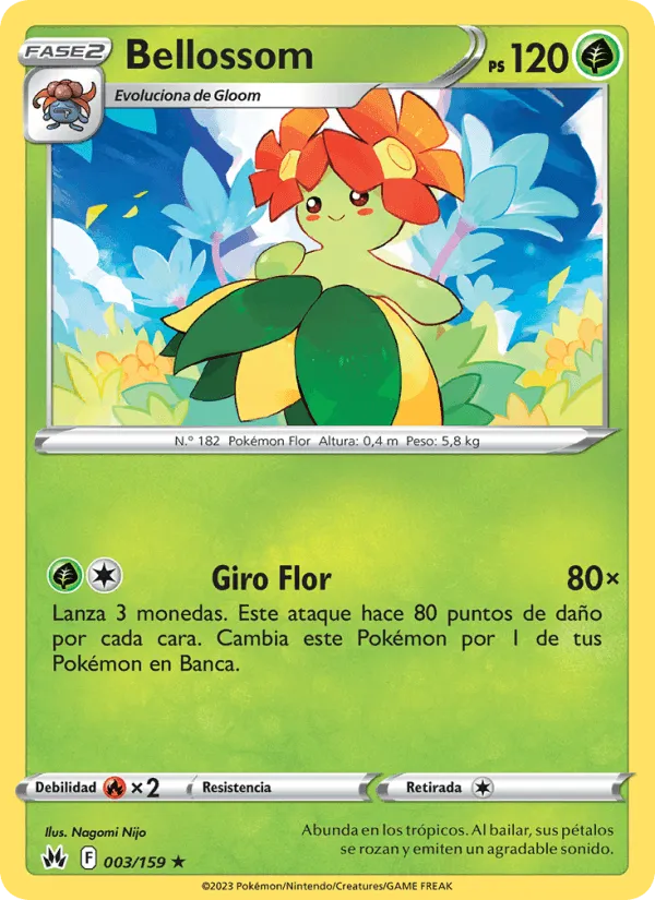 Bellossom · Cenit Supremo 003/159