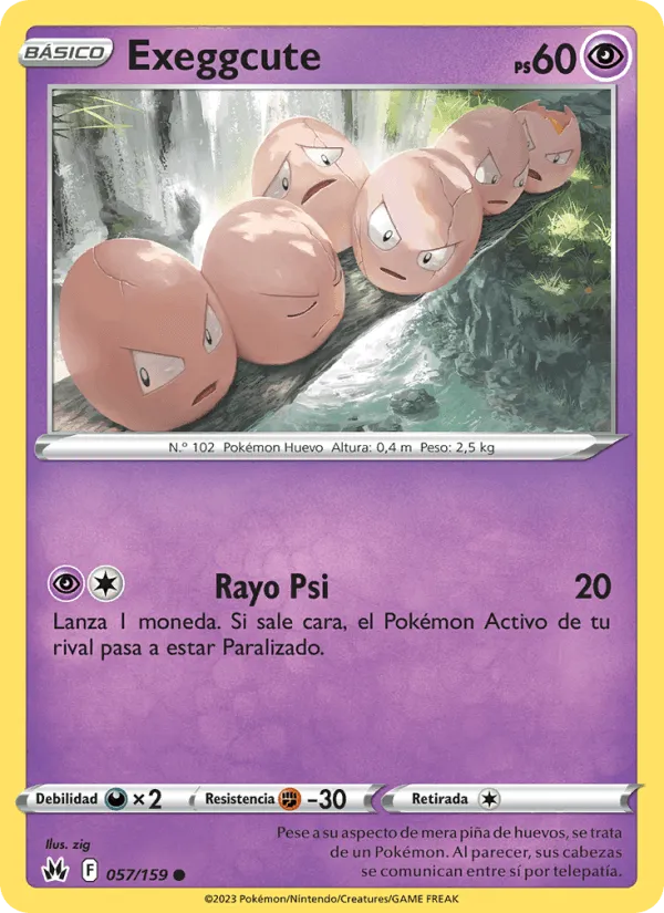 Exeggcute · Cenit Supremo 057/159