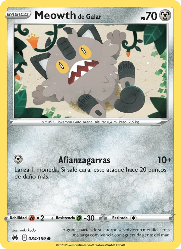 Meowth de Galar · Cenit Supremo 084/159