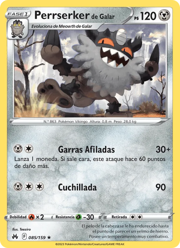 Perrserker de Galar · Cenit Supremo 085/159