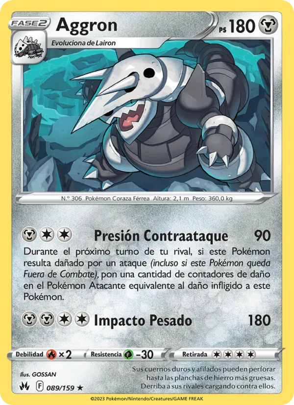 Aggron · Cenit Supremo 089/159