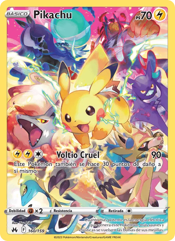 Pikachu · Cenit Supremo 160/159