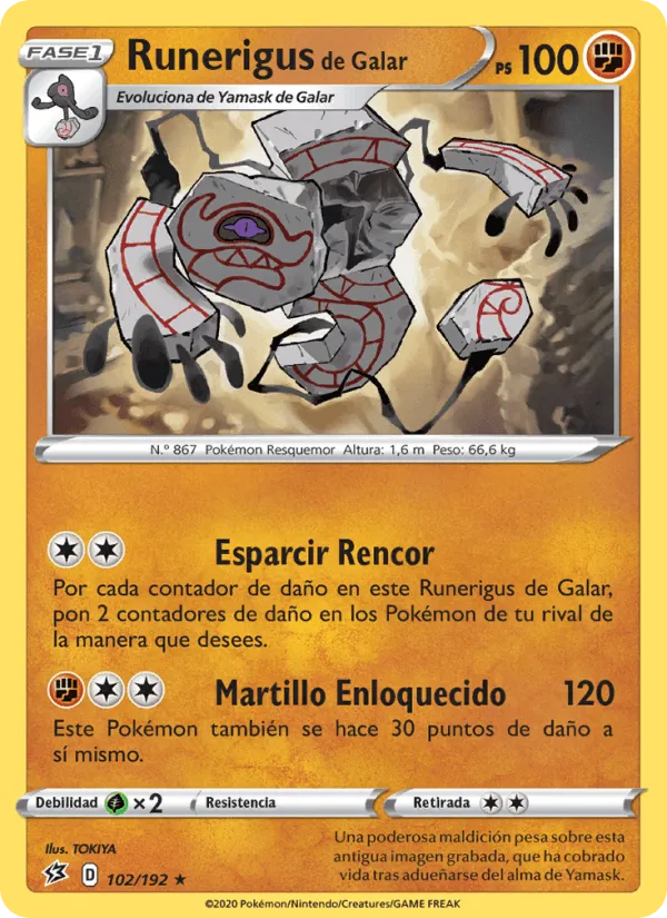 Runerigus de Galar · Choque Rebelde 102/192