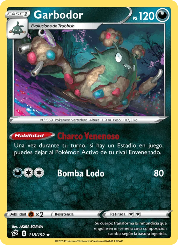 Garbodor · Choque Rebelde 118/192